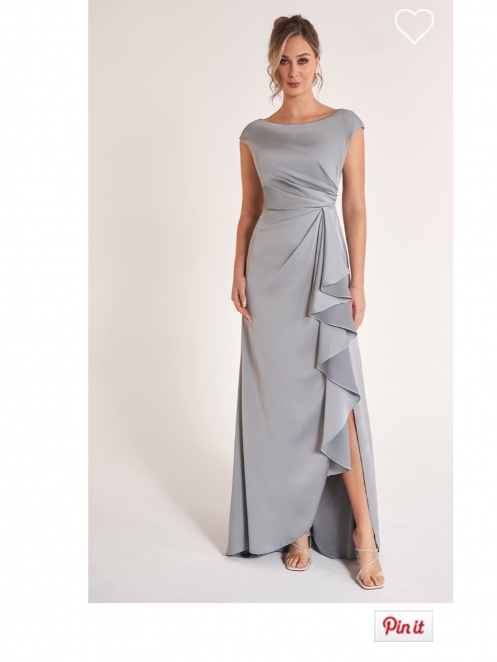 Elegant Cap-Sleeve Couture Evening Dress